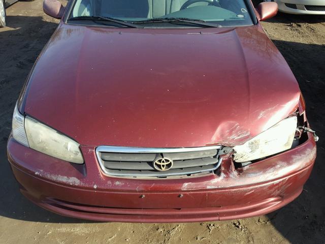 4T1BG22K8YU931456 - 2000 TOYOTA CAMRY CE MAROON photo 7