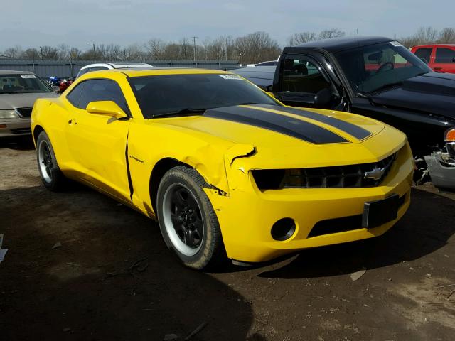 2G1FE1EV8A9211243 - 2010 CHEVROLET CAMARO LS YELLOW photo 1