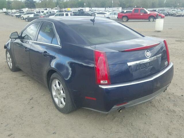 1G6DF577880175028 - 2008 CADILLAC CTS BLUE photo 3