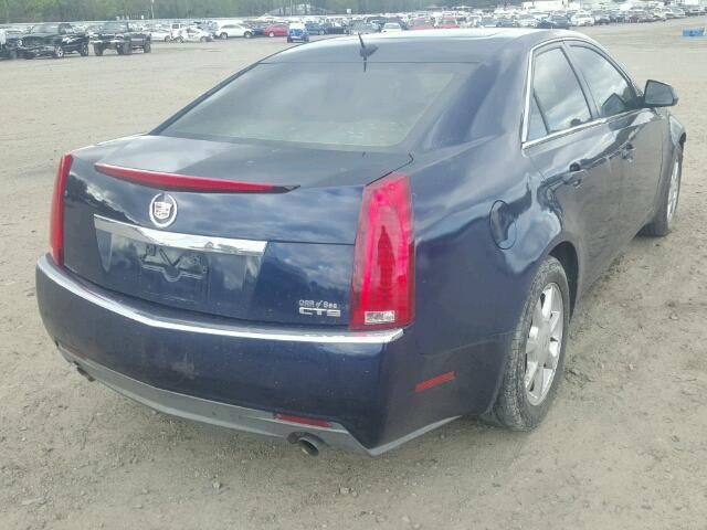 1G6DF577880175028 - 2008 CADILLAC CTS BLUE photo 4