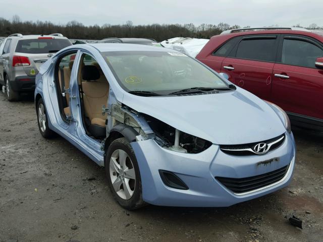 KMHDH4AEXBU150507 - 2011 HYUNDAI ELANTRA GL BLUE photo 1