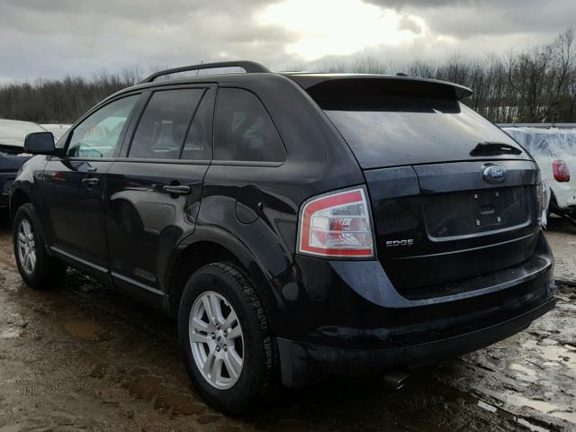 2FMDK48C77BA46351 - 2007 FORD EDGE SEL BLACK photo 3