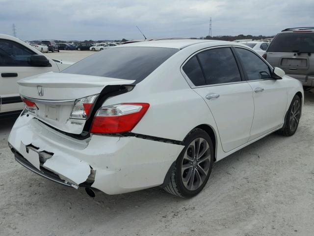 1HGCR2F58EA108998 - 2014 HONDA ACCORD SPO WHITE photo 4