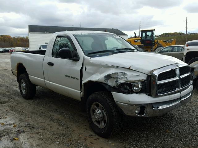 3D7KU26D33G720286 - 2003 DODGE RAM 2500 S WHITE photo 1