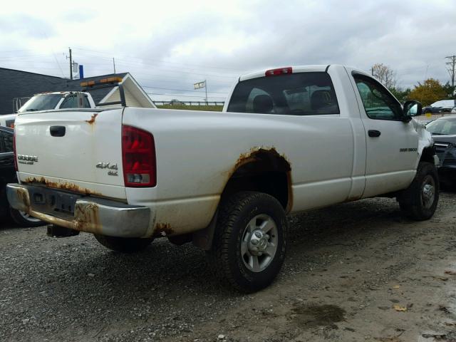 3D7KU26D33G720286 - 2003 DODGE RAM 2500 S WHITE photo 4