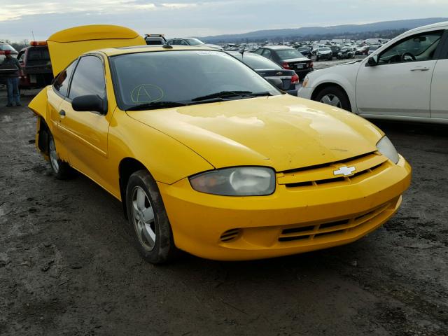 1G1JF12F937218582 - 2003 CHEVROLET CAVALIER L YELLOW photo 1