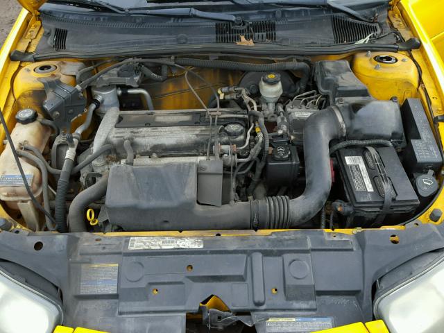 1G1JF12F937218582 - 2003 CHEVROLET CAVALIER L YELLOW photo 7