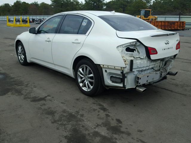 JNKCV61F59M052426 - 2009 INFINITI G37 WHITE photo 3