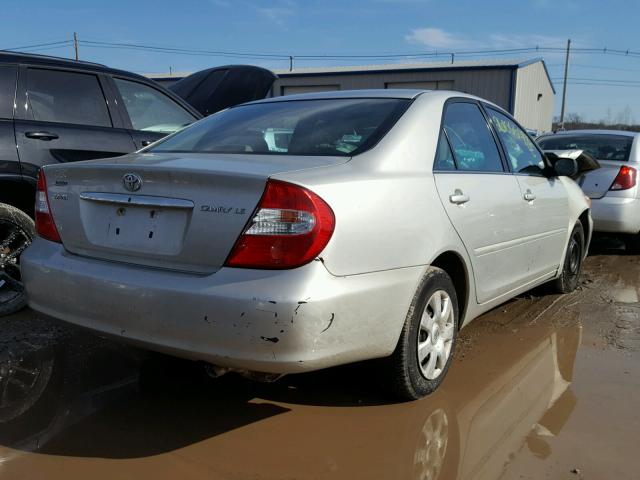 4T1BE32K23U257048 - 2003 TOYOTA CAMRY LE SILVER photo 4