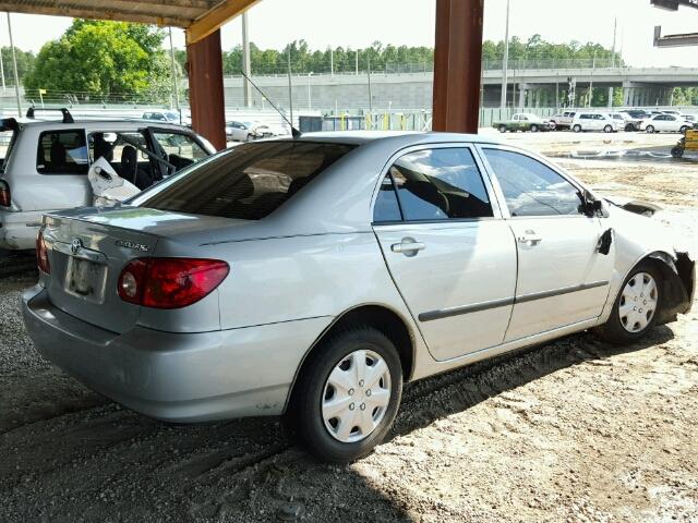 1NXBR32EX4Z230888 - 2004 TOYOTA COROLLA CE SILVER photo 4