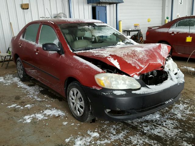 JTDBR32E670107878 - 2007 TOYOTA COROLLA CE RED photo 1