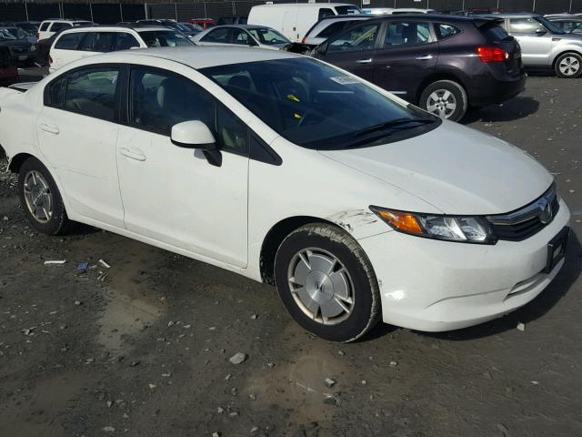 2HGFB2F65CH544412 - 2012 HONDA CIVIC HF WHITE photo 1