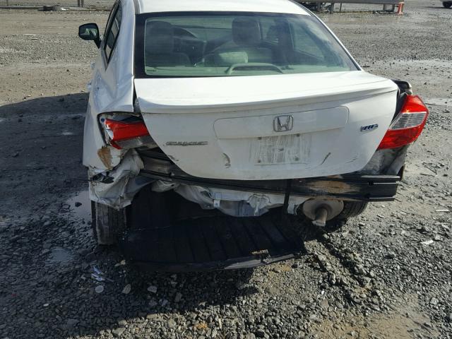 2HGFB2F65CH544412 - 2012 HONDA CIVIC HF WHITE photo 9