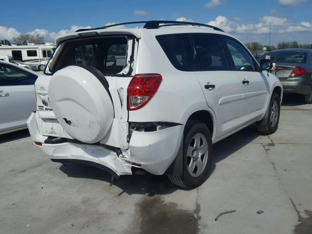 JTMZD33V985111892 - 2008 TOYOTA RAV4 WHITE photo 4