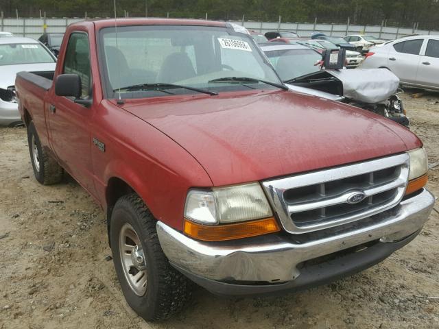 1FTYR10V5XPA70976 - 1999 FORD RANGER MAROON photo 1