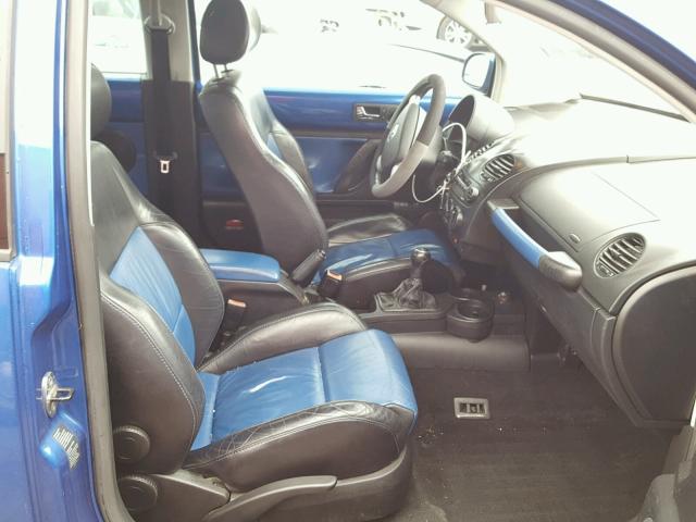 3VWCD21C03M444645 - 2003 VOLKSWAGEN NEW BEETLE BLUE photo 5