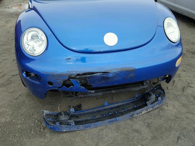 3VWCD21C03M444645 - 2003 VOLKSWAGEN NEW BEETLE BLUE photo 9