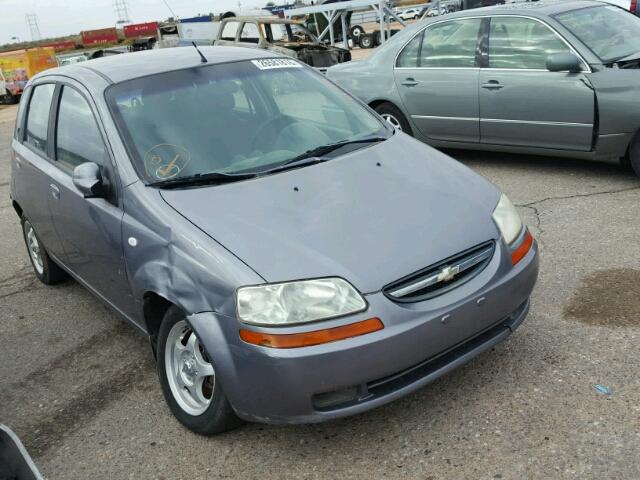 KL1TD66696B634041 - 2006 CHEVROLET AVEO BASE CHARCOAL photo 1