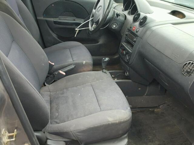 KL1TD66696B634041 - 2006 CHEVROLET AVEO BASE Grafit fotoğraf 5