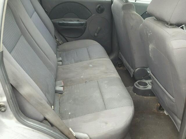 KL1TD66696B634041 - 2006 CHEVROLET AVEO BASE Grafit fotoğraf 6