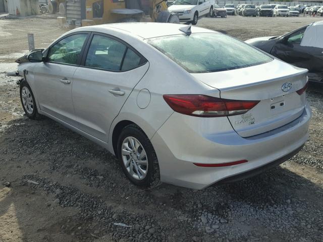 KMHD74LF1HU371057 - 2017 HYUNDAI ELANTRA SE SILVER photo 3