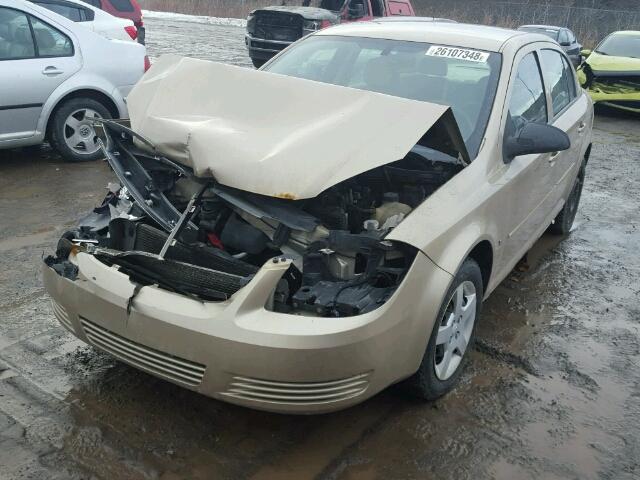 1G1AJ55FX77233177 - 2007 CHEVROLET COBALT LS BEIGE photo 2