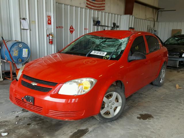 1G1AK58FX87312164 - 2008 CHEVROLET COBALT LS RED photo 2