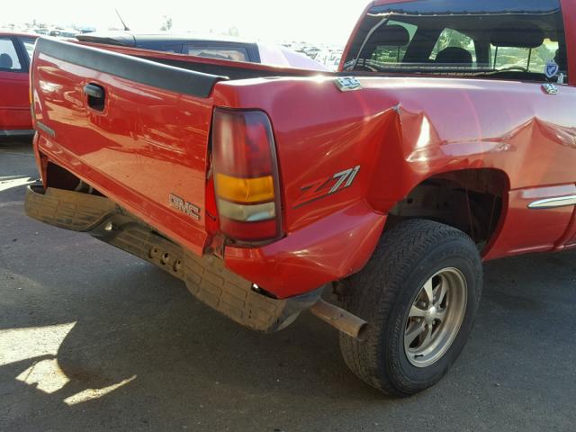 1GTEK19T0XE534289 - 1999 GMC NEW SIERRA RED photo 9