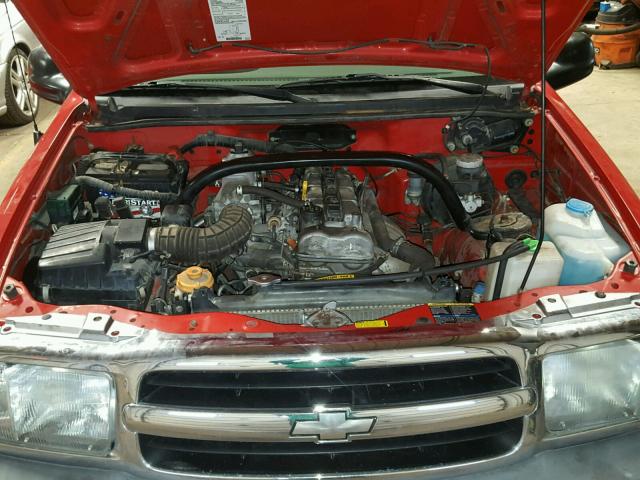 2CNBJ13C736923407 - 2003 CHEVROLET TRACKER RED photo 7