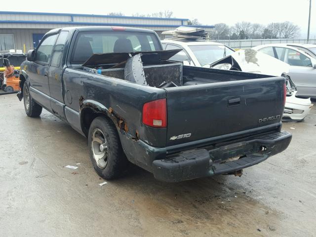 1GCCS19H638279417 - 2003 CHEVROLET S TRUCK S1 GREEN photo 3