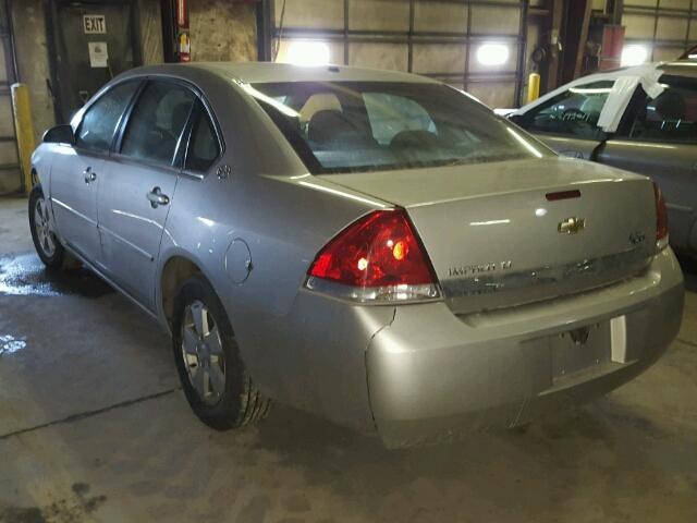 2G1WT55K969412806 - 2006 CHEVROLET IMPALA LT GRAY photo 3