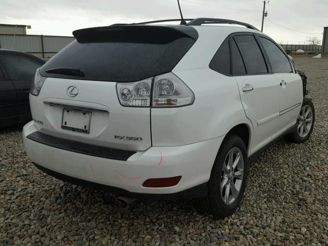 2T2GK31U39C057559 - 2009 LEXUS RX 350 WHITE photo 4