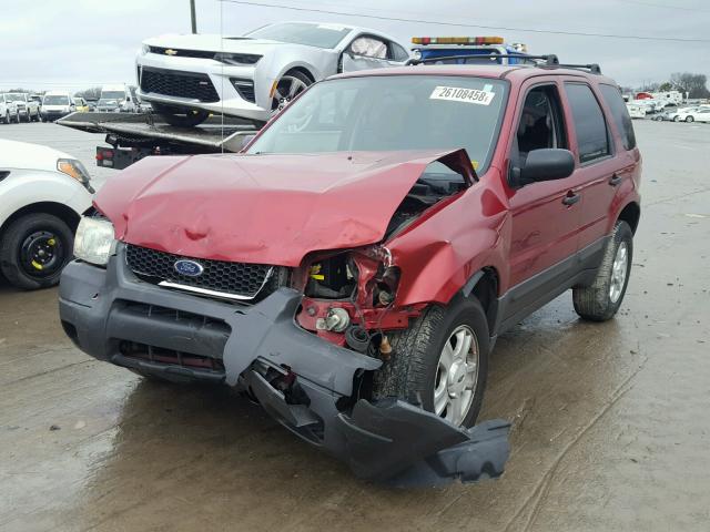 1FMYU03124KB21565 - 2004 FORD ESCAPE XLT RED photo 2