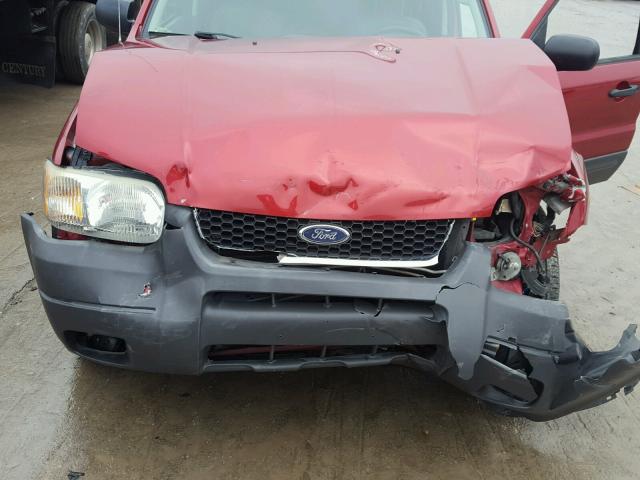 1FMYU03124KB21565 - 2004 FORD ESCAPE XLT RED photo 7