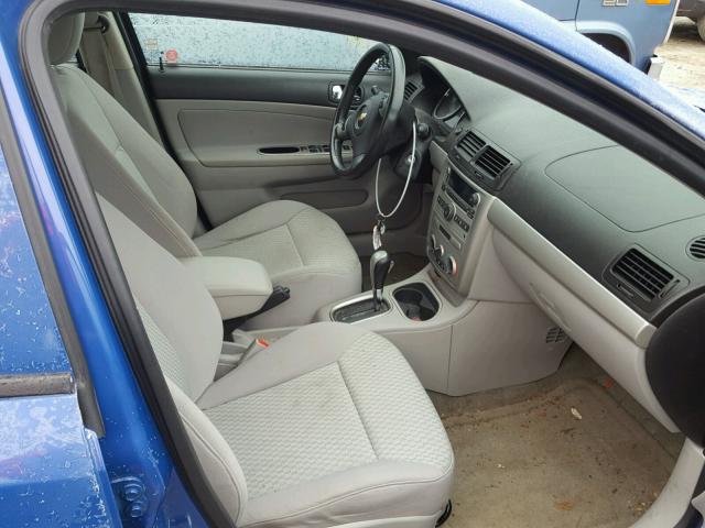 1G1AL55F387298335 - 2008 CHEVROLET COBALT LT BLUE photo 5