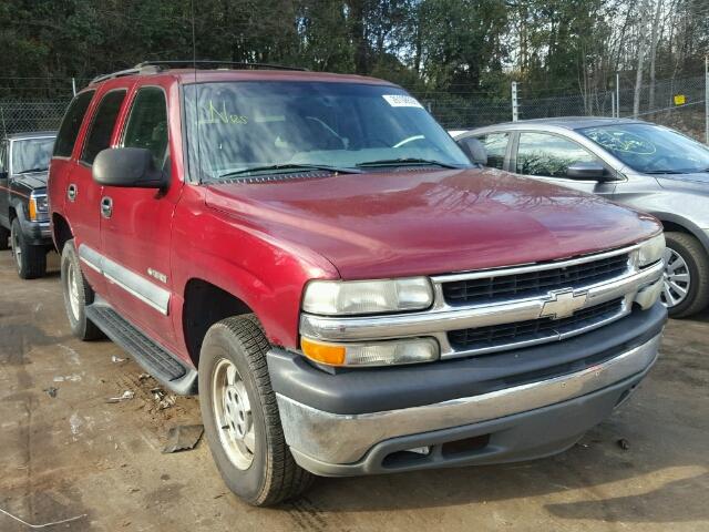 1GNEC13V92R170406 - 2002 CHEVROLET TAHOE C150 BURGUNDY photo 1