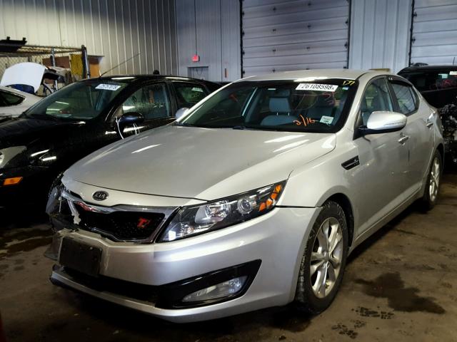 5XXGN4A70CG003504 - 2012 KIA OPTIMA EX SILVER photo 2