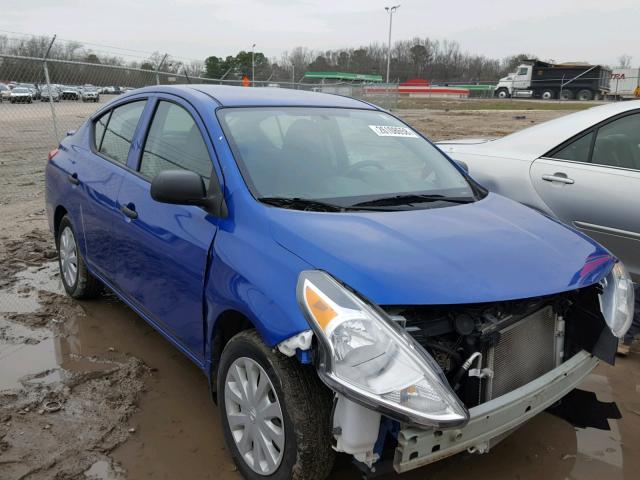 3N1CN7AP9FL939794 - 2015 NISSAN VERSA S BLUE photo 1