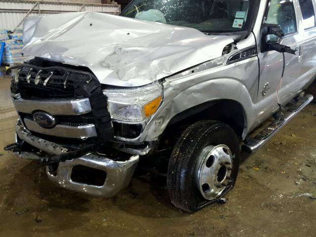 1FT8W3DT2GEA47759 - 2016 FORD F350 SUPER SILVER photo 9