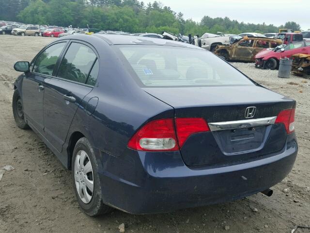 2HGFA1F3XAH529131 - 2010 HONDA CIVIC VP BLUE photo 3