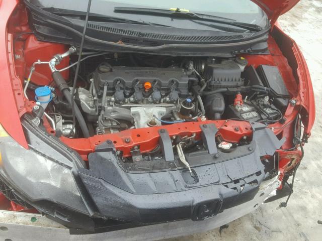 2HGFG3B54EH520187 - 2014 HONDA CIVIC LX RED photo 7