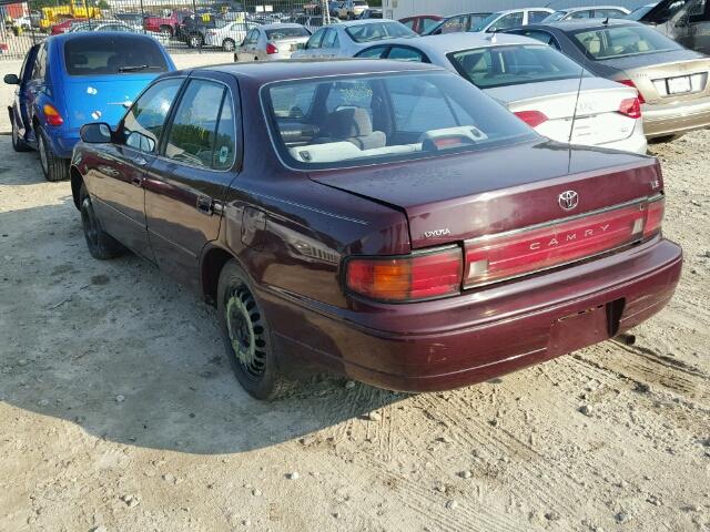 JT2SK12E3P0107516 - 1993 TOYOTA CAMRY LE RED photo 3