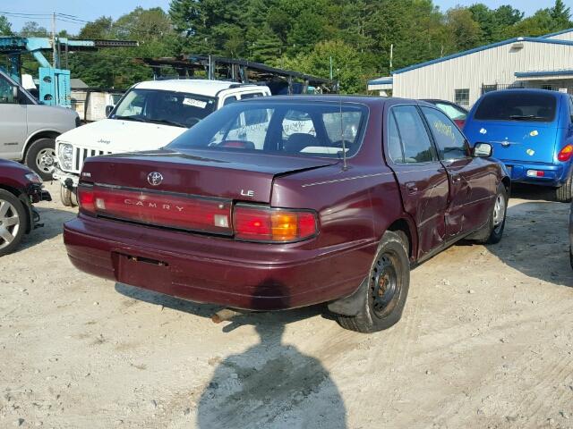 JT2SK12E3P0107516 - 1993 TOYOTA CAMRY LE RED photo 4