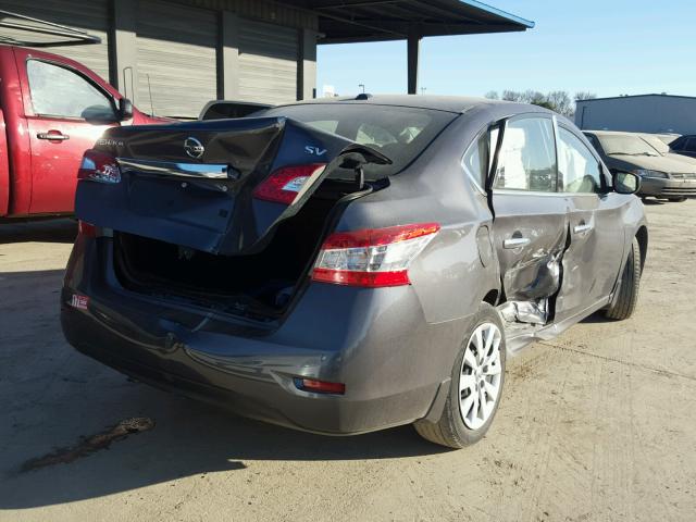 3N1AB7AP1FY258886 - 2015 NISSAN SENTRA S BLACK photo 4