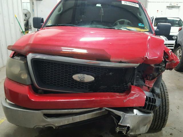 1FTRF12W07KC61608 - 2007 FORD F150 RED photo 7