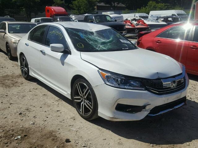 1HGCR2F56HA181114 - 2017 HONDA ACCORD SPO WHITE photo 1