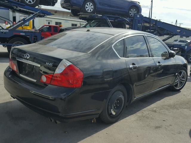 JNKBY01E47M403721 - 2007 INFINITI M45 BASE BLACK photo 4