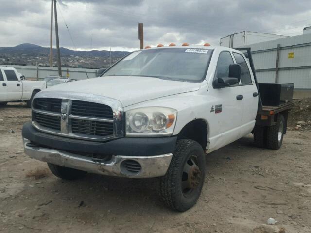 3D6WH48A07G817198 - 2007 DODGE RAM 3500 S WHITE photo 2