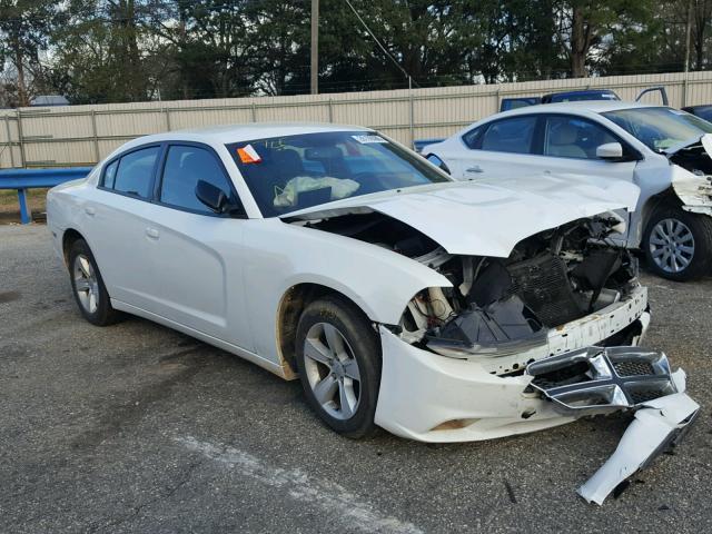 2B3CL3CG4BH579122 - 2011 DODGE CHARGER WHITE photo 1
