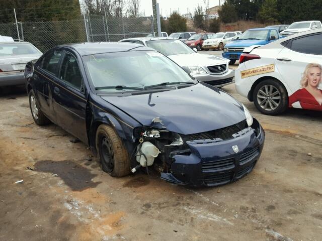 1B3EL36X23N590388 - 2003 DODGE STRATUS SE BLUE photo 1